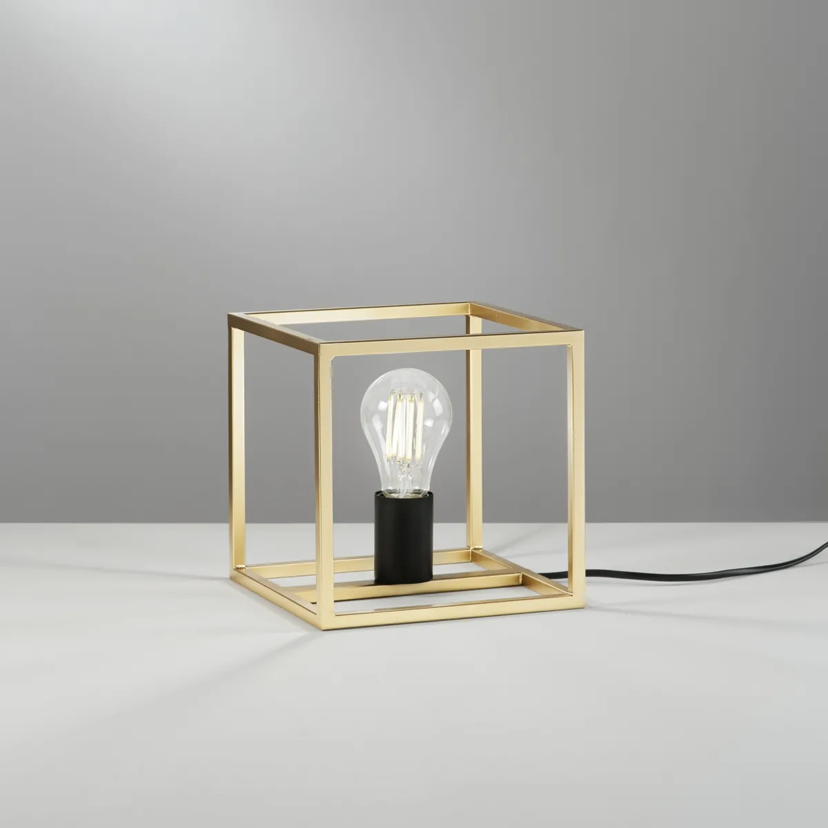 LUMETTO KIMERA NERO/ORO 1XE27 20X20X22,5CM