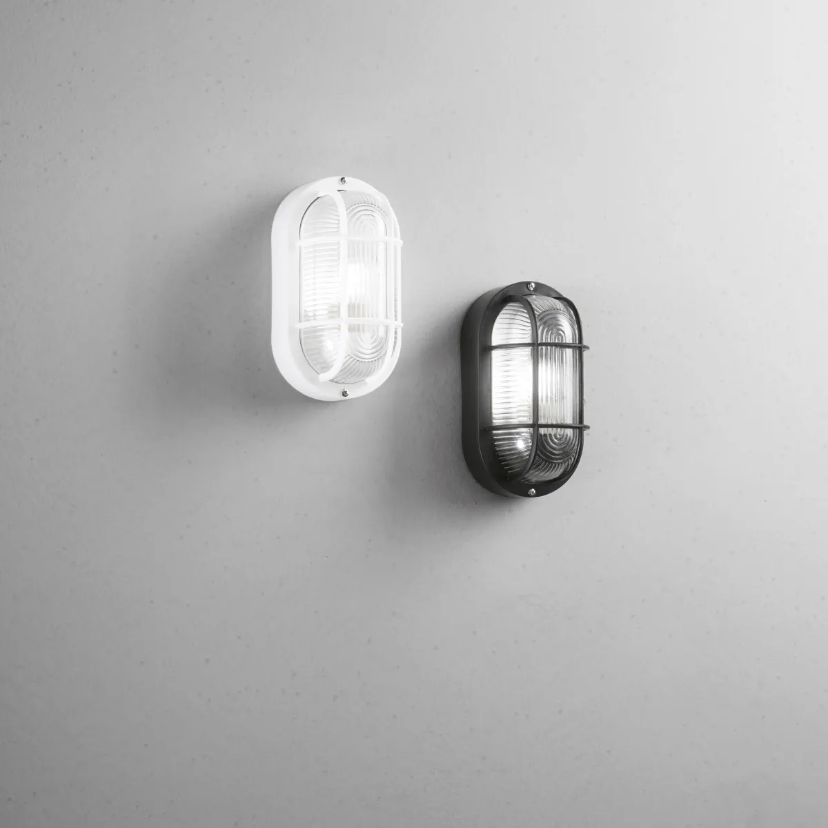 PLAFONIERA TURTLE NERA OVALE 1XE27 IP54 12X10,5X20,5CM