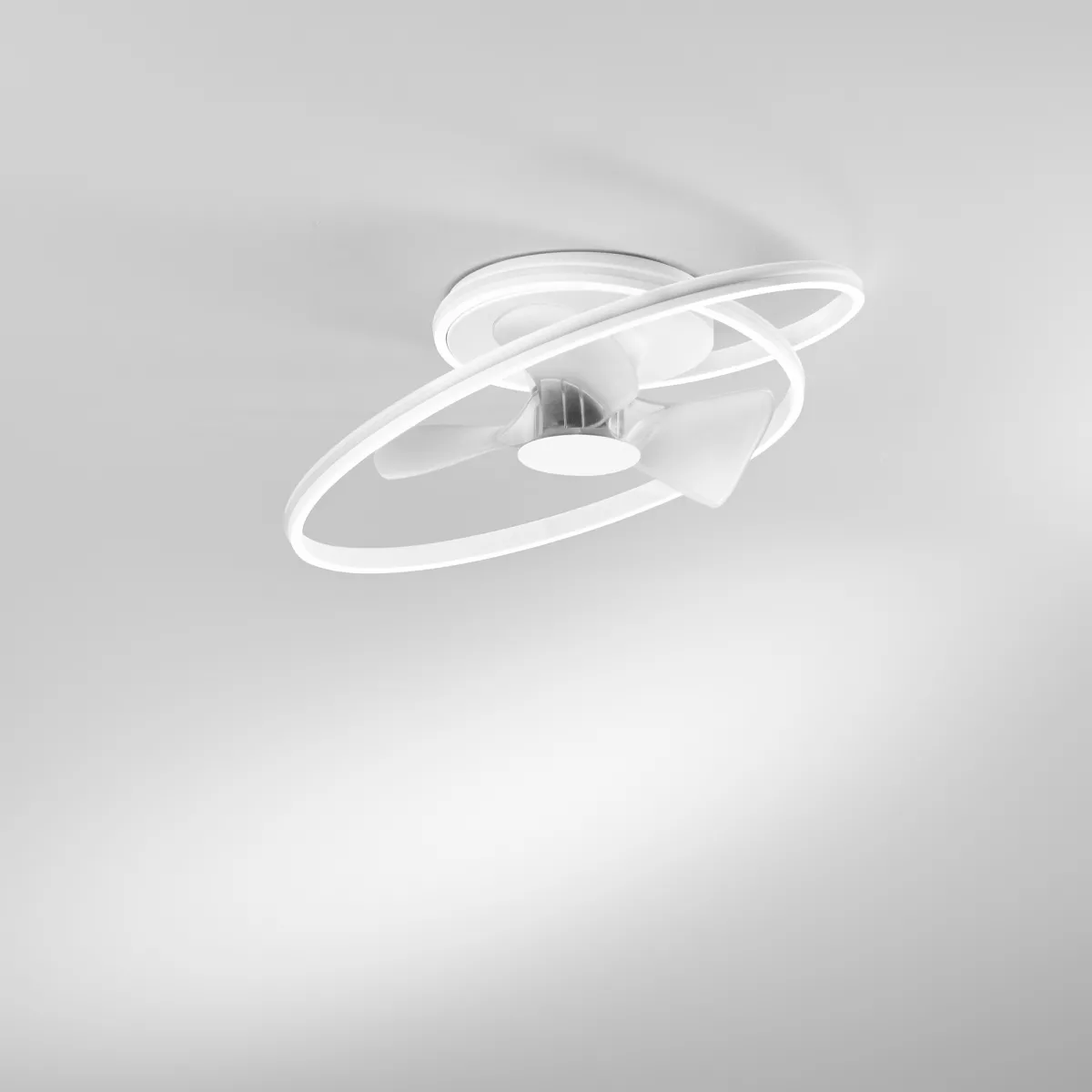 PLAFONIERA LED VENTILATORE AUSTER BIANCO 65W RGB+CCT 7650LM 77X24CM