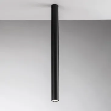Plafonnier rond noir Fluke...