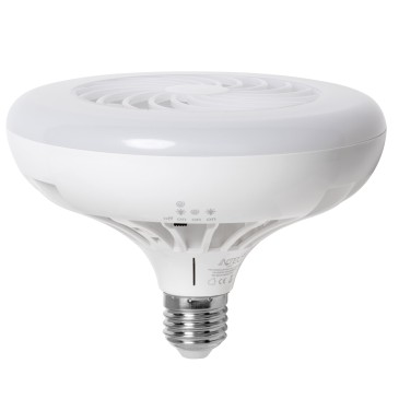 LAMPADINA LED E27 8W 960LM 4000K 120° 150X100mm 20000h CRI80 CON VENTILATORE