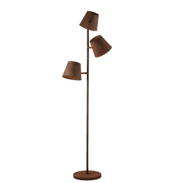 Rostfarbene oder graue Stehlampe 3xE27