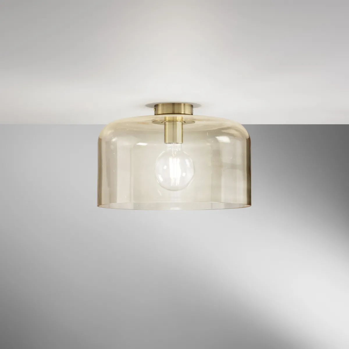 PLAFONIERA GIBUS AMBRA 1XE27 35X35X23CM