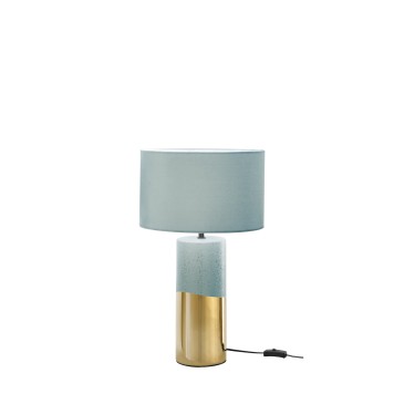 LUME TATAKA VERDE PAVONE/ORO 1XE27 33X33X55CM