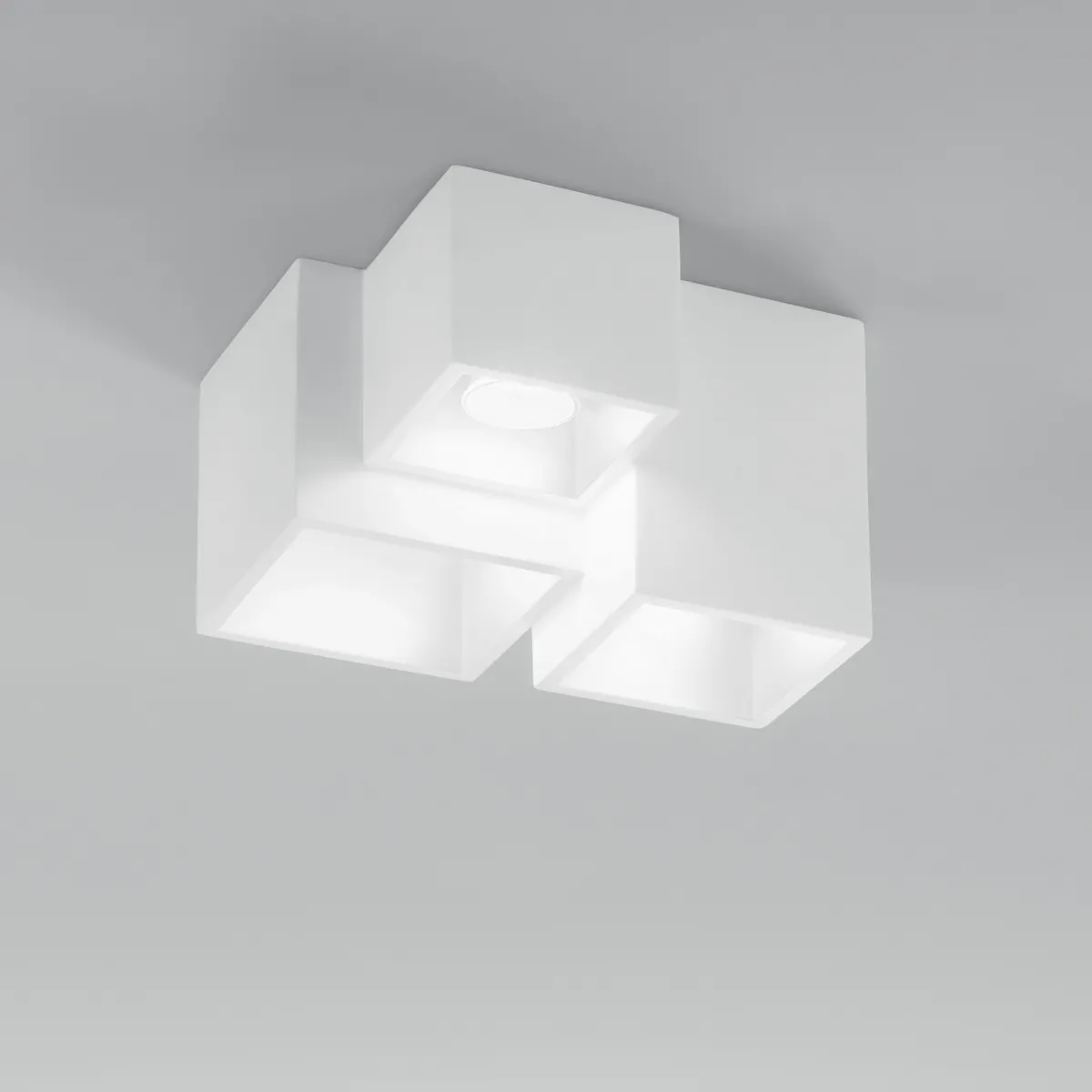 PLAFONIERA FOSTER BIANCA 3XGU10 24X23X15CM