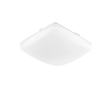Plafonnier carré pour salle de bain avec effet ciel étoilé LED