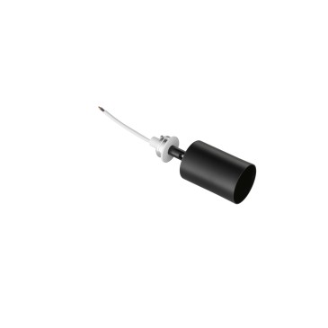 INCASSO VULKAN NERO 1XGU10 5,3X8X14,5CM