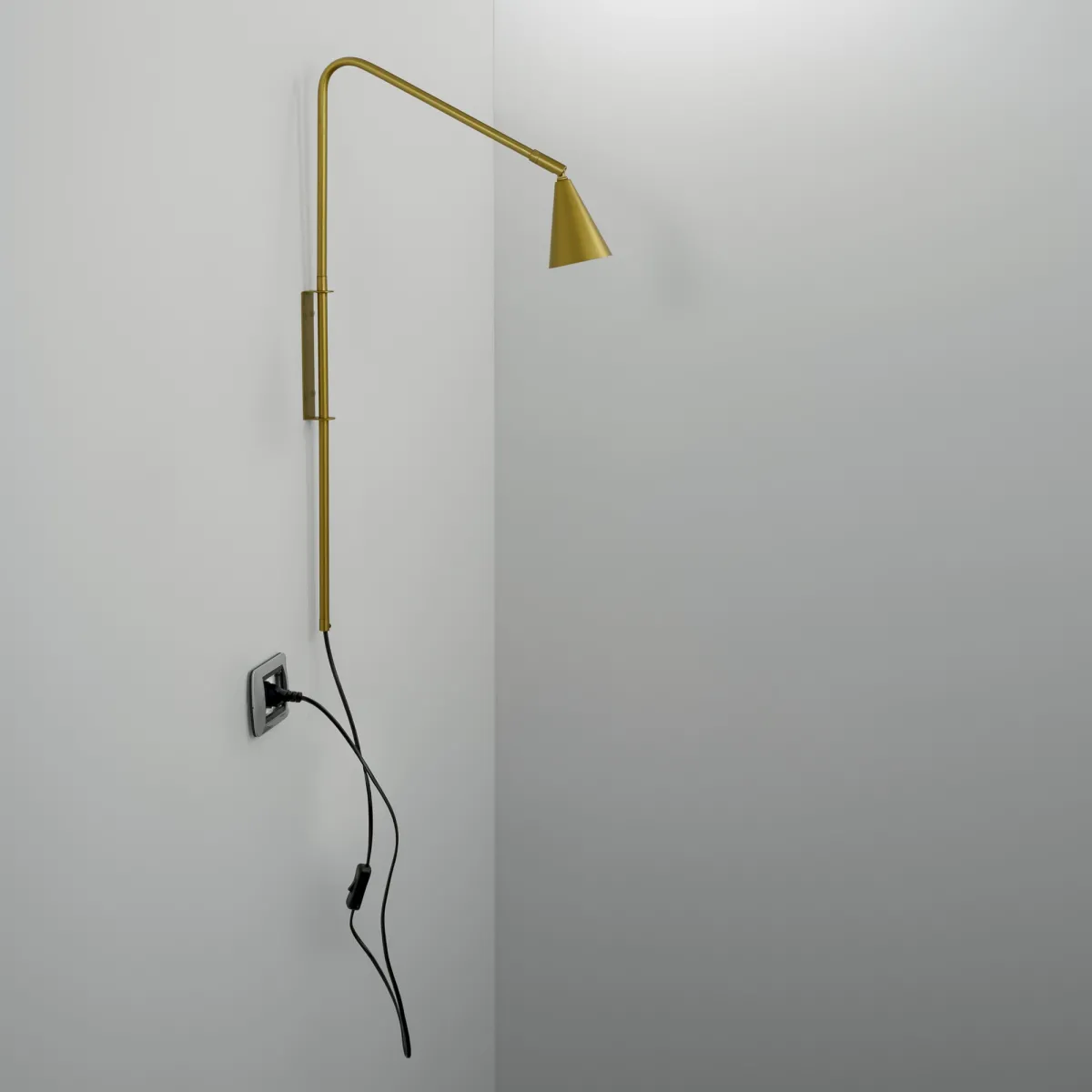 APPLIQUE ENEA ORO 1XGU10 37,7X9X69,5CM