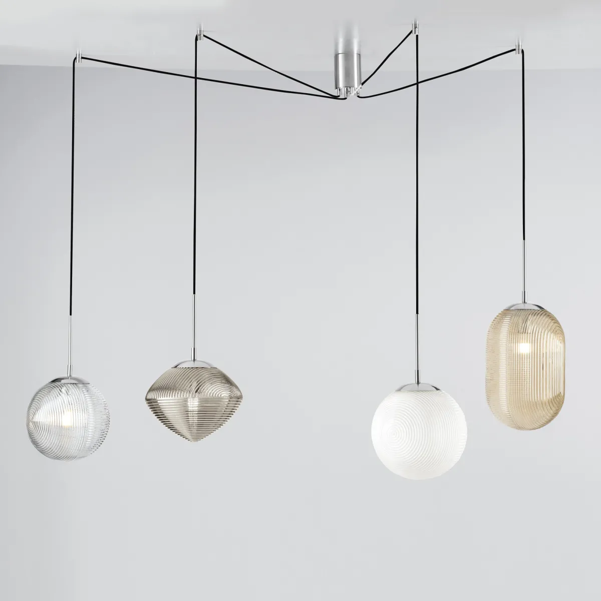 SOSPENSIONE GREENWICH FORME GEOMETRICHE MULTICOLOR 4XE27...