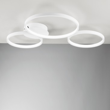 Plafonnier LED FREDY blanc...