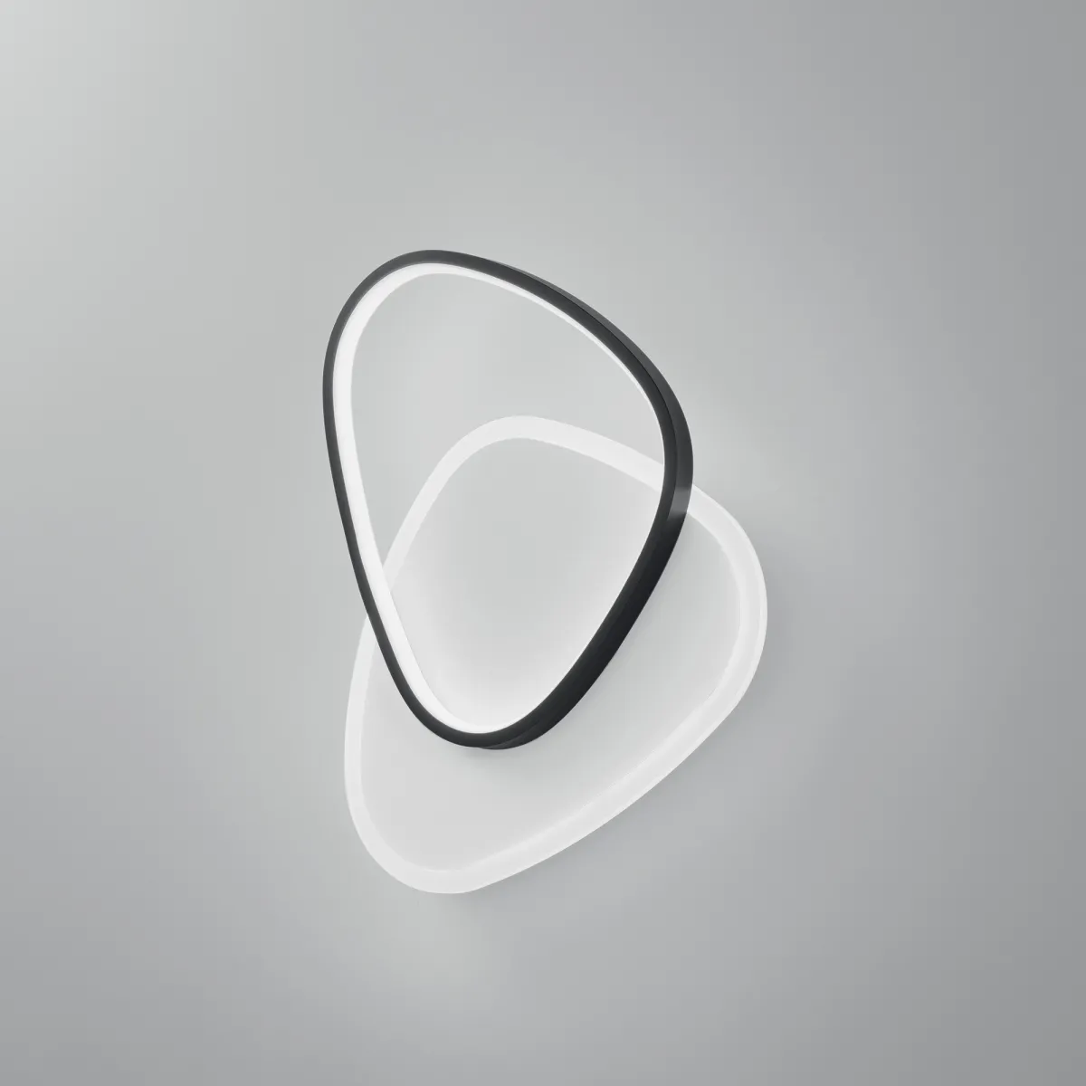 PLAFONIERA LED AYRTON TONDEGGIANTE NERA 42W 4500LM CCT 35X7X45CM