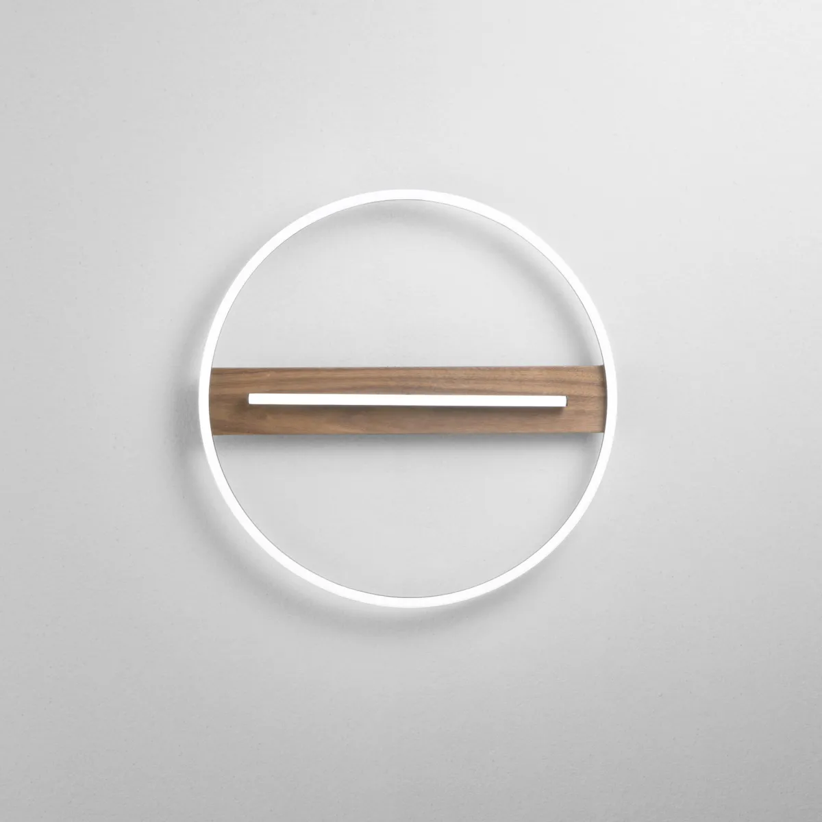 PLAFONIERA LED AZIMUTH NERA/LEGNO 36W 4820LM CCT 50X5CM