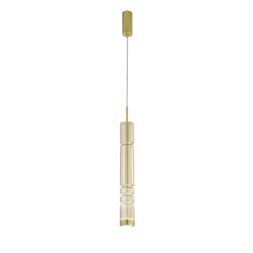SOSPENSIONE LED CROOKES AMBRA 8W 800LM CCT 8X8X234CM