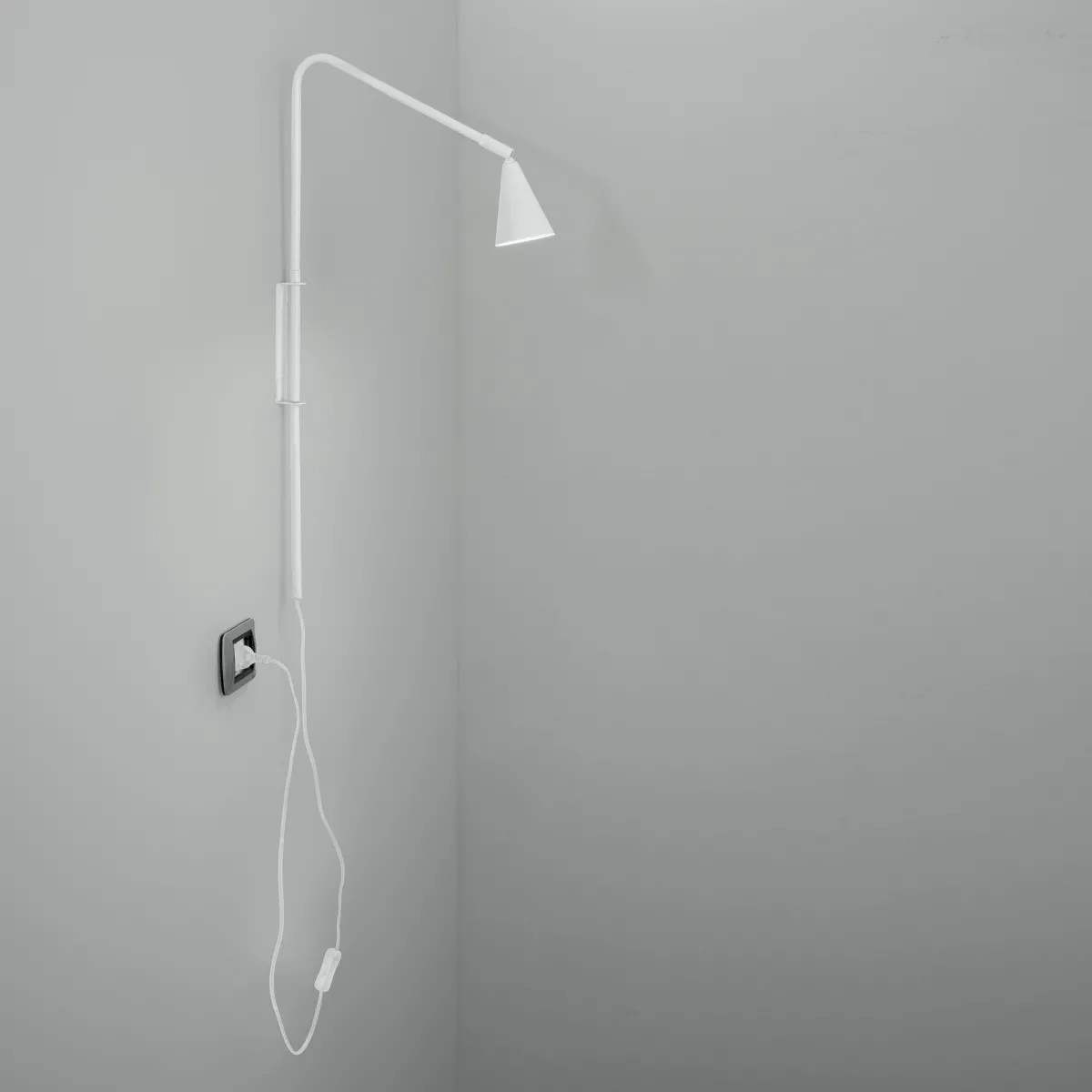 APPLIQUE ENEA BIANCA 1XGU10 37,7X9X69,5CM