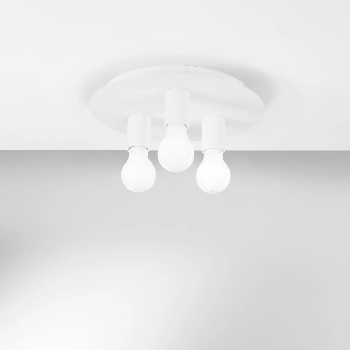 PLAFONIERA STRIKE BIANCA 3XE27 30X30X86CM