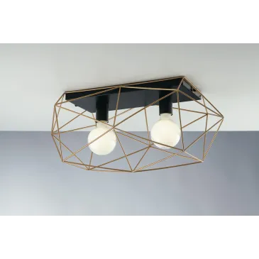 PLAFONIERA ABRAXAS NERA/ORO...