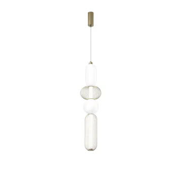 SOSPENSIONE LED INKAS ORO IN VETRO 31W 3720LM CCT 3000/3500/4000K 98X22X22CM