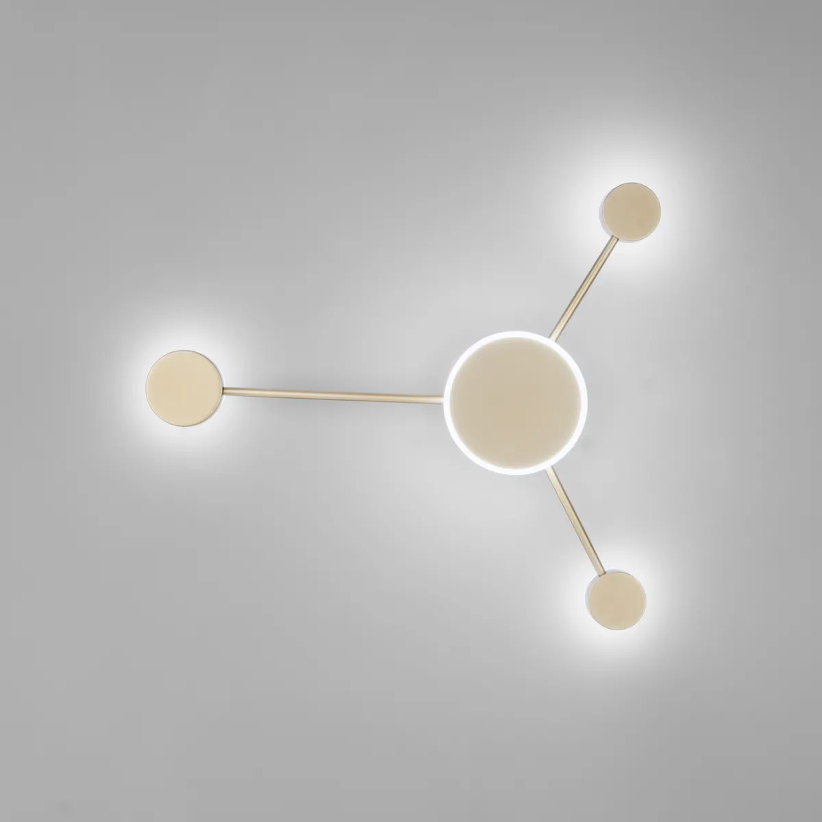 PLAFONIERA LED ETERE ORO 12W 1620LM CCT 53X46CM