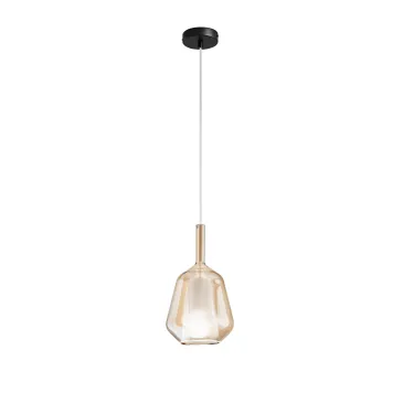 SOSPENSIONE PIREX AMBRA IN VETRO 1XE27 25X120CM