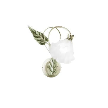 APPLIQUE ISOTTA AVORIO 1XE14 16X28X35CM