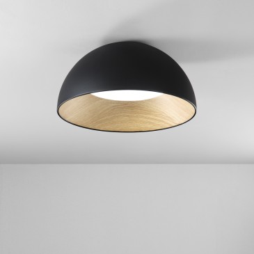 Plafonnier LED noir Coco...