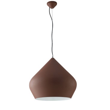 SOSPENSIONE THOLOS BRONZO/BIANCA 1XE27 52X201CM