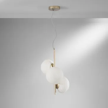 SOSPENSIONE RIPPLE ORO 3XE27 32,5X32,5X165CM