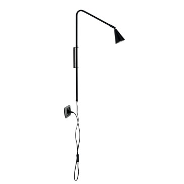 APPLIQUE ENEA NERA 1XGU10 37,7X9X69,5CM