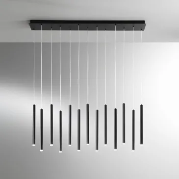 Suspension LED noire PYPE...