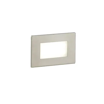 SEGNAPASSI A INCASSO LED BOLT BIANCO/NIKEL 3W 350LM CCT IP65 10,7X3,25X6,7CM