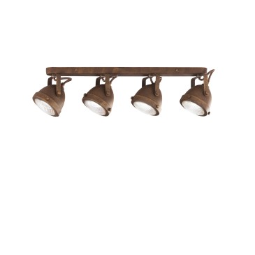 APPLIQUE HABANA RUGGINE 4XGU10 64,5X11,6X15,5CM