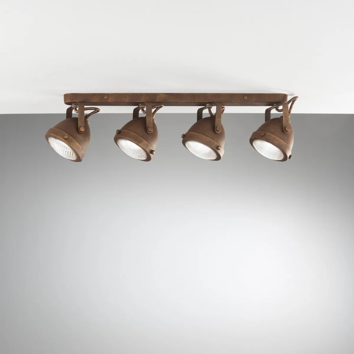 APPLIQUE HABANA RUGGINE 4XGU10 64,5X11,6X15,5CM