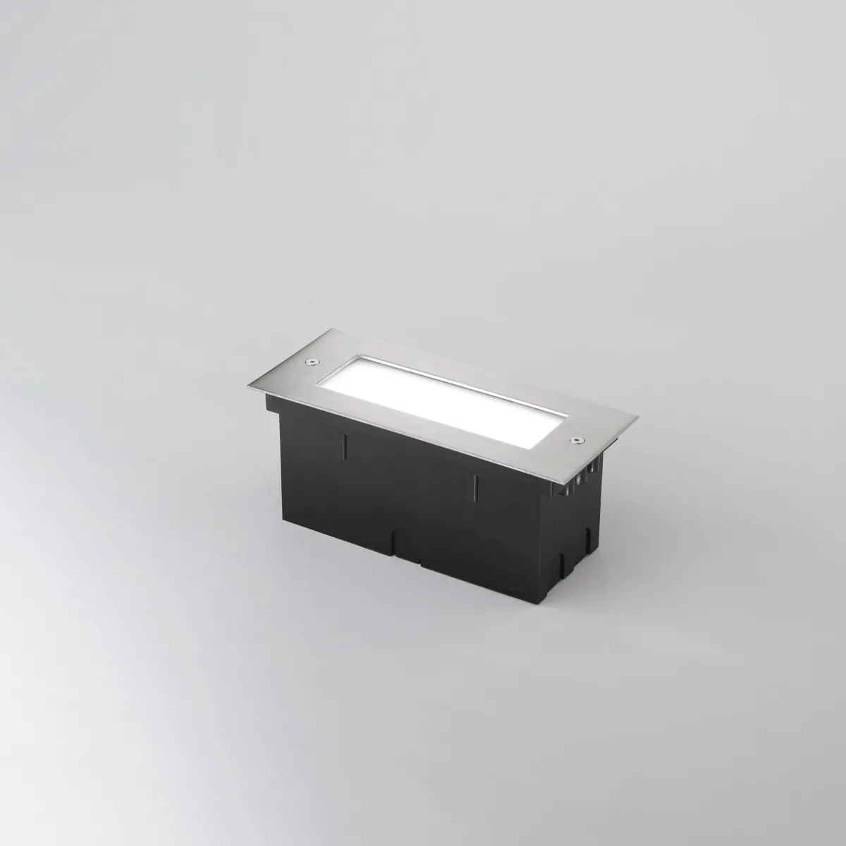 FARO A INCASSO CALPESTABILE LED WALK ACCIAO RETTANGOLARE 12W 1500LM 4000K IP67 9X21X6,6CM