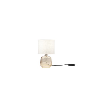 Lampada in Vetro e Tessuto 4 Varianti E14