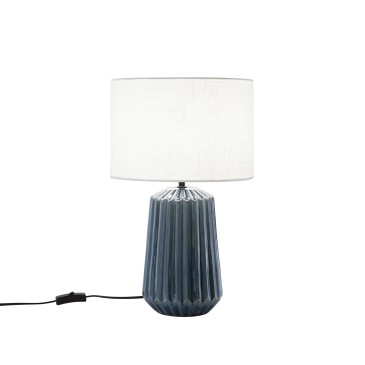 Lampe de table turquoise E27