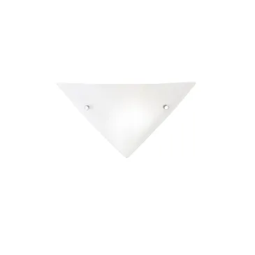 Applique murale triangulaire en verre blanc | Mondialshop