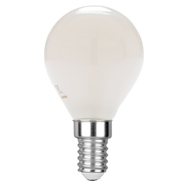 3er-Set LED-Glühbirnen, weiß, Kugelform, E14, 4 W, 400 lm, 4000 K, 300°, 45 x 78 mm, 15.000 h, CRI 80