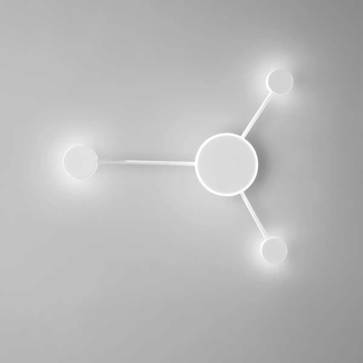 PLAFONIERA LED ETERE BIANCA 12W 1620LM CCT 53X46CM