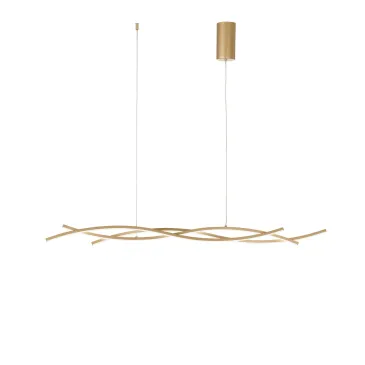 Suspension LED Gold Kinetic 40 W 5100 lm CCT 117,2 x 6 x 105 cm