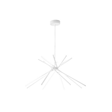 SHANGHAI LED-Hängeleuchte, weiß, 56 W, 6560 lm, 3000 K, 113 x 51,5 x 160 cm