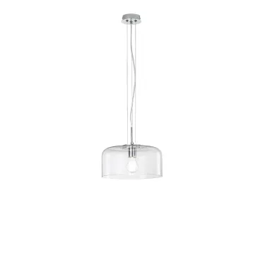 SUSPENSION TRANSPARENTE 1XE27 30X30X150CM