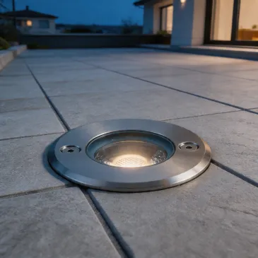 FARO A INCASSO CALPESTABILE LED WALK ACCIAIO TONDO 3W 375LM 4000K IP67 7X6,6CM