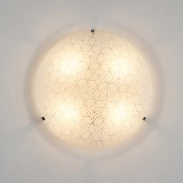 Plafoniera da 40cm in vetro con decoro a stelle