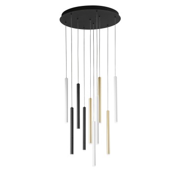 LED-Hängeleuchte PYPE MEHRFARBE 50W 4700LM CCT 2,5X41X200CM