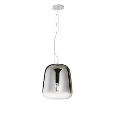 Suspension LED chromée fumée 1XE27 34X150CM