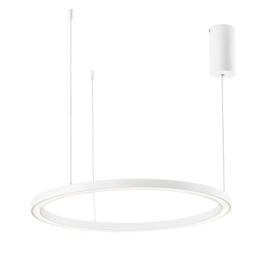 Suspension LED blanche à anneaux 60W 9000LM CCT 120X120X150CM