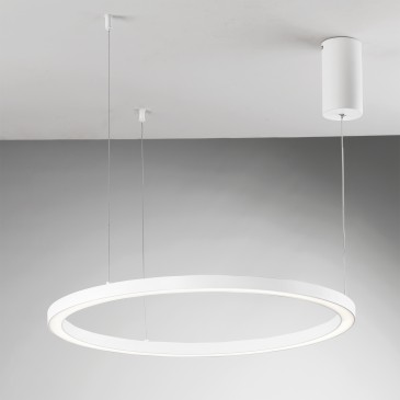 Suspension LED blanche à...