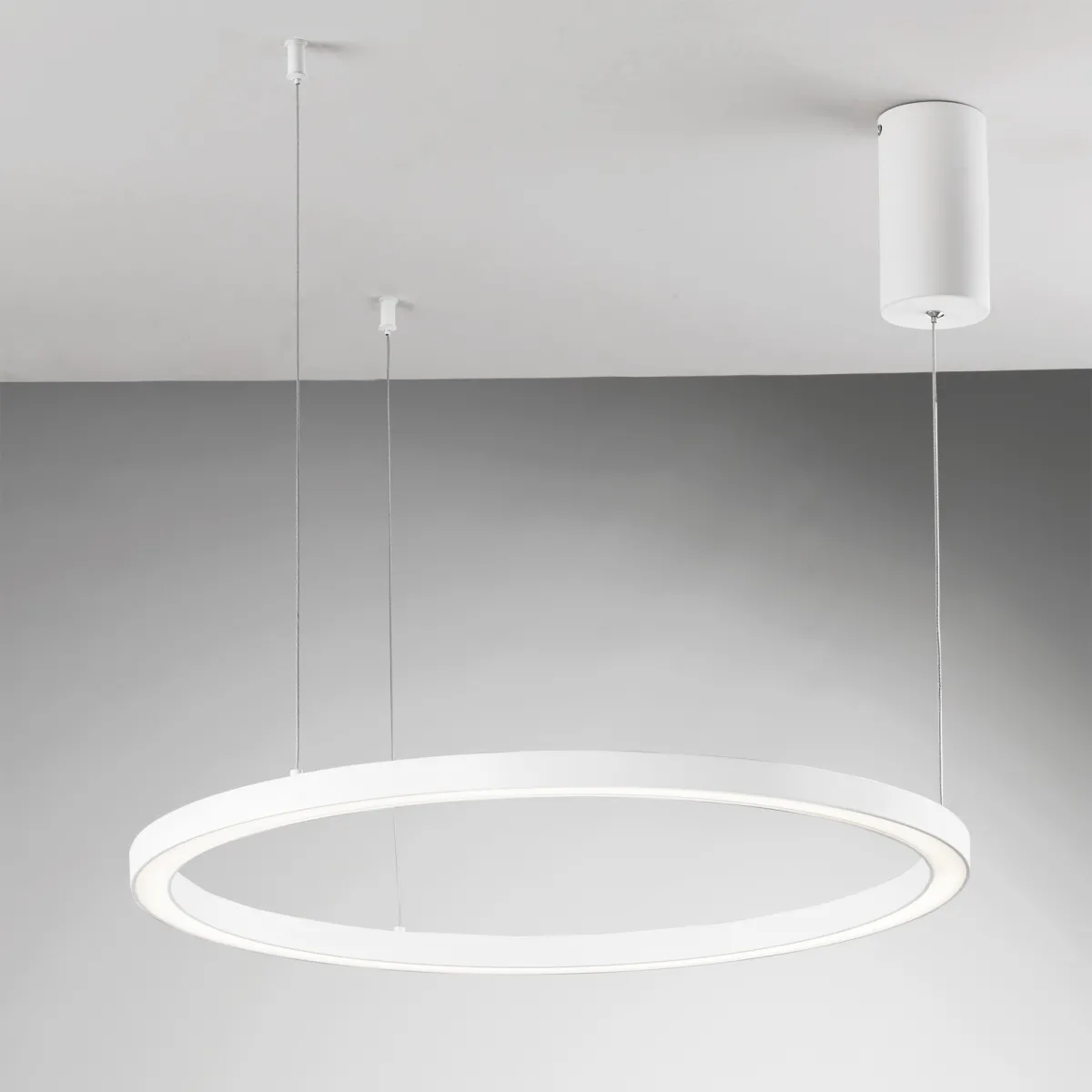 Suspension LED blanche à anneaux 60W 9000LM CCT...