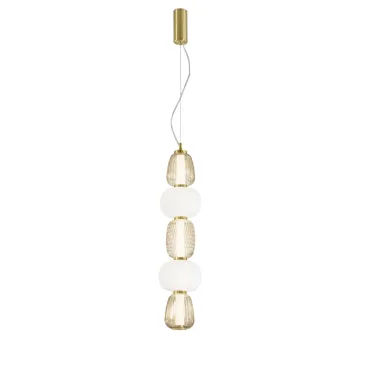 lampadario a sospensione moderno in oro con modulo LED integrato da 33W ad alte prestazioni.