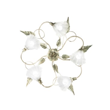 PLAFONIERA ISOTTA AVORIO 5XE14 68X20CM